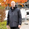 1 Stück Burnley Winterparka aus wasserabweisendem Stoff in Schwarz für optimalen Schutz bei kaltem Wetter
