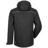 1 Stück ELYSEE Winter-Softshelljacke mit Kapuze, schwarz, winddicht und atmungsaktiv, ideal für kalte Tage