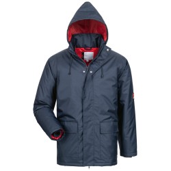 1 Stück CRAFTLAND® Amrum Parka aus hochwertigem Material in Marine/Rot für optimalen Wetterschutz