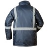 1 Parka von CRAFTLAND® aus wasserabweisendem Material in Marine und Rot mit Reflexstreifen