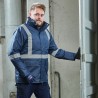 1 Parka von CRAFTLAND® aus wasserabweisendem Material in Marine und Rot mit Reflexstreifen