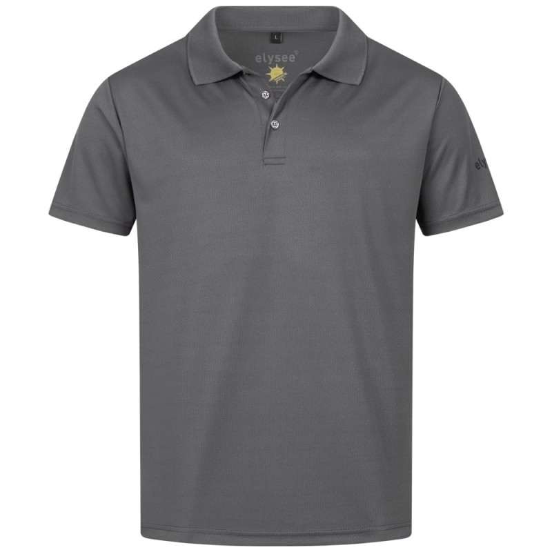 1 Stück ELYSEE Funktions-Polo-Shirt aus atmungsaktivem Material in Grau