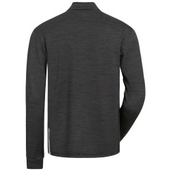 1 Stück ELYSEE Funktions-Troyer aus grauem Melange-Material in Schwarz