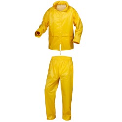 1 Set CRAFTLAND Regenset aus wasserdichtem Material in leuchtendem Gelb für optimalen Wetterschutz