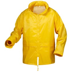 1 Set CRAFTLAND Regenset aus wasserdichtem Material in leuchtendem Gelb für optimalen Wetterschutz