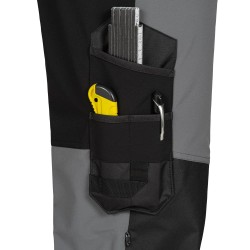 1 Stück ELYSEE Stretch-Bundhose grau/schwarz EN 13758-2 aus strapazierfähem Material für optimalen Tragekomfort