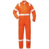 1 Stück Craftland Rallye-Overall aus strapazierfähigem Material mit Reflexstreifen in leuchtendem Orange