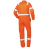 1 Stück Craftland Rallye-Overall aus strapazierfähigem Material mit Reflexstreifen in leuchtendem Orange