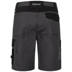 1 Stück ELYSEE Stretch-Shorts aus leichtem Material in Grau/Schwarz für optimalen Tragekomfort