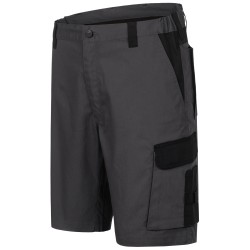 1 Stück ELYSEE Stretch-Shorts aus leichtem Material in Grau/Schwarz für optimalen Tragekomfort