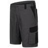 1 Stück ELYSEE Stretch-Shorts aus leichtem Material in Grau/Schwarz für optimalen Tragekomfort