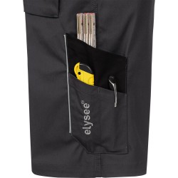 1 Stück ELYSEE Stretch-Shorts aus leichtem Material in Grau/Schwarz für optimalen Tragekomfort
