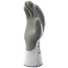 120 Paar SHOWA 451 Strickhandschuhe aus Polyacryl-BW-PE mit Latexbeschichtung in Grau, CAT 2