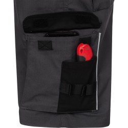 1 Stück ELYSEE Stretch-Shorts aus leichtem Material in Grau/Schwarz für optimalen Tragekomfort