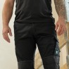 1 Stück ELYSEE Stretch-Bundhose, elastisch, schwarz, ideal für Komfort und Bewegungsfreiheit