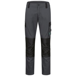 1 Stück ELYSEE Stretch-Bundhose aus grauem und schwarzem Material