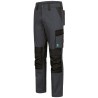 1 Stück ELYSEE Stretch-Bundhose aus grauem und schwarzem Material