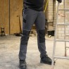 1 Stück ELYSEE Stretch-Bundhose aus grauem und schwarzem Material