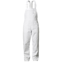 1 Stück CRAFTLAND® Latzhose aus hochwertigem Material in Weiss für optimalen Tragekomfort und vielseitigen Einsatz