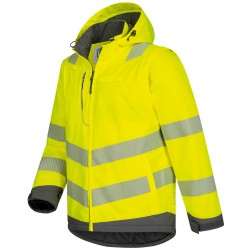 1 Stück ANDOMAR Warnschutzjacke 2-in-1 ELYSEE gelb/grau EN ISO 20471