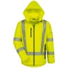 1 Stück ELYSEE® Warnschutz-Regenjacke EN ISO 20471, EN 343, gelb, wind- und wasserdicht, atmungsaktiv