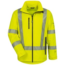 1 Stück ELYSEE® Warnschutz-Regenjacke EN ISO 20471, EN 343, gelb, wind- und wasserdicht, atmungsaktiv