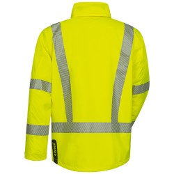 1 Stück ELYSEE® Warnschutz-Regenjacke EN ISO 20471, EN 343, gelb, wind- und wasserdicht, atmungsaktiv