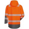 1 Stück ELYSEE Warnschutz Parka EN ISO 20471, orange/grau, für optimale Sichtbarkeit und Sicherheit bei der Arbeit