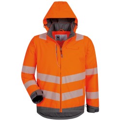 1 Stück ELYSEE Warnschutzjacke 2-in-1 aus EN ISO 20471 Material in orange/grau