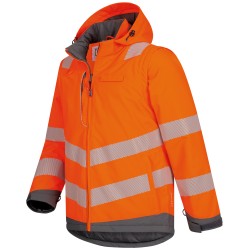 1 Stück ELYSEE Warnschutzjacke 2-in-1 aus EN ISO 20471 Material in orange/grau